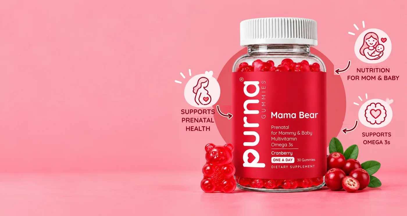 Purna Mama Bear Prenatal gummies