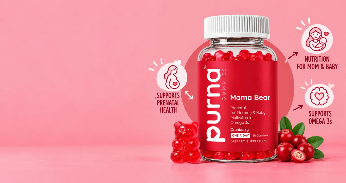 Purna Mama Bear Prenatal gummies